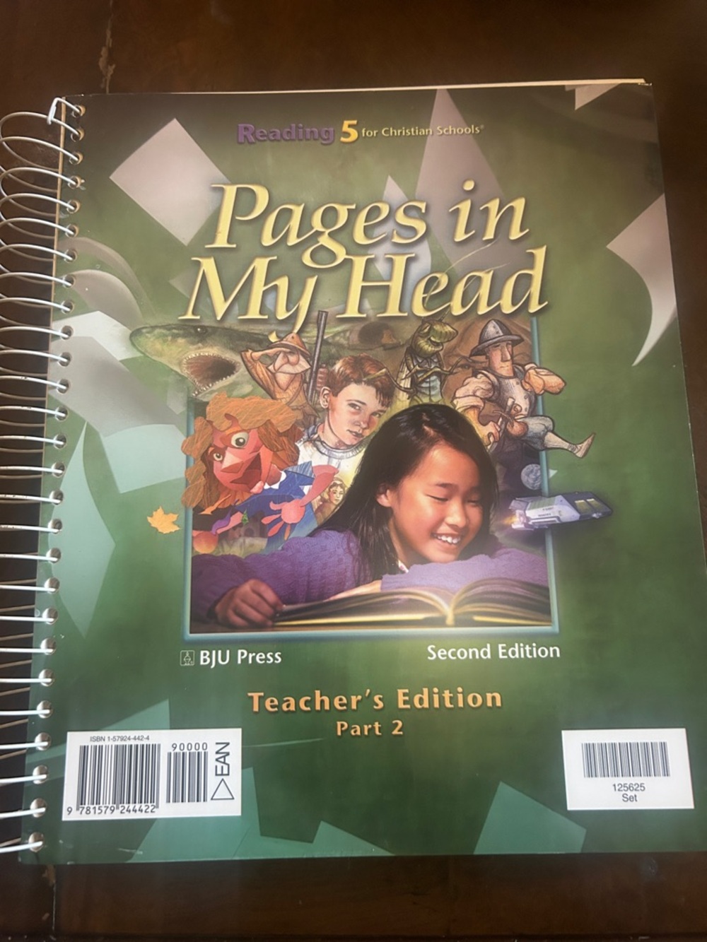 BJU Press "Pages in My Head" Teacher's Edition - Green Cover